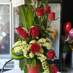 Red Vase