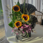3 stem Sunflower Cherish Arrangement