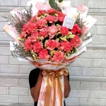 KVD-CARN 02 Bouquet of 2doz Carnation Orange