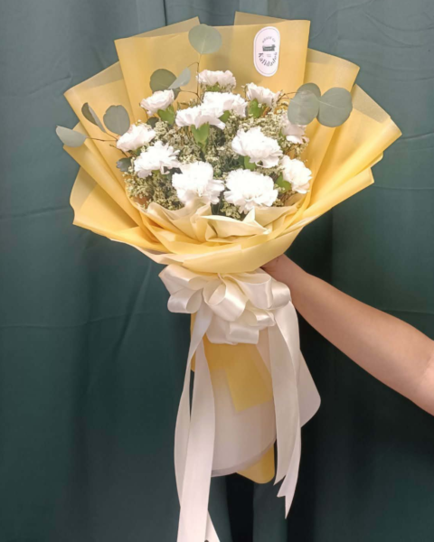 MD-CAB-01 Bouquet of 1 Dozen Carnation - Image 4