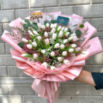 Bouquet of 4 bundle Tulips