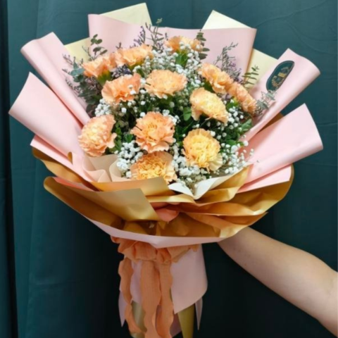 Bouquet of 1 dozen Carnation - Image 3