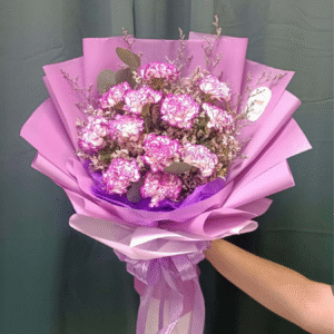 Bouquet of 1 dozen Carnation - Image 4