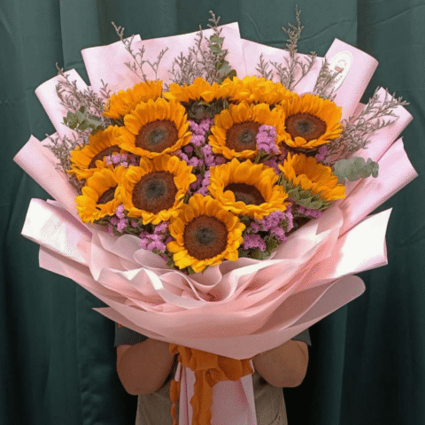 Bouquet of 1 dozen Sunflower - Image 1