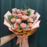 Bouquet of 1 dozen China Rose - Image 3