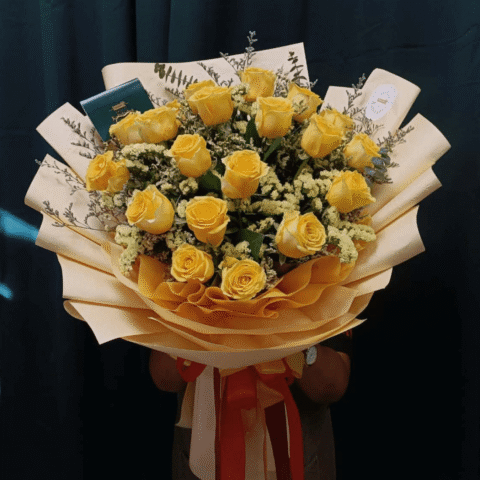 Bouquet of 2 dozen China Rose - Image 3