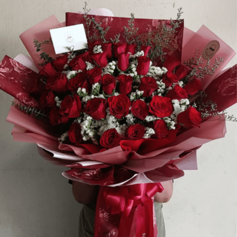 Bouquet of 3 dozen China Rose - Image 1