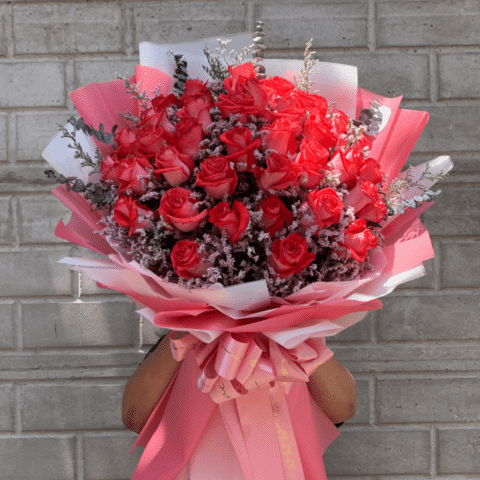 Bouquet of 3 dozen China Rose - Image 4
