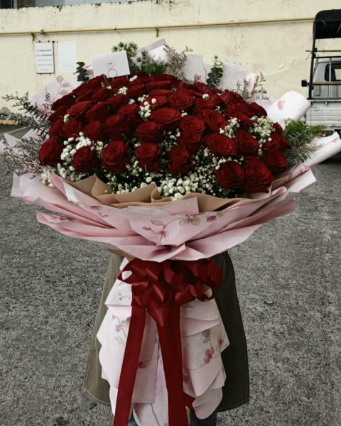MD-CAB-04 Bouquet of 4 Dozen China Rose - Image 1
